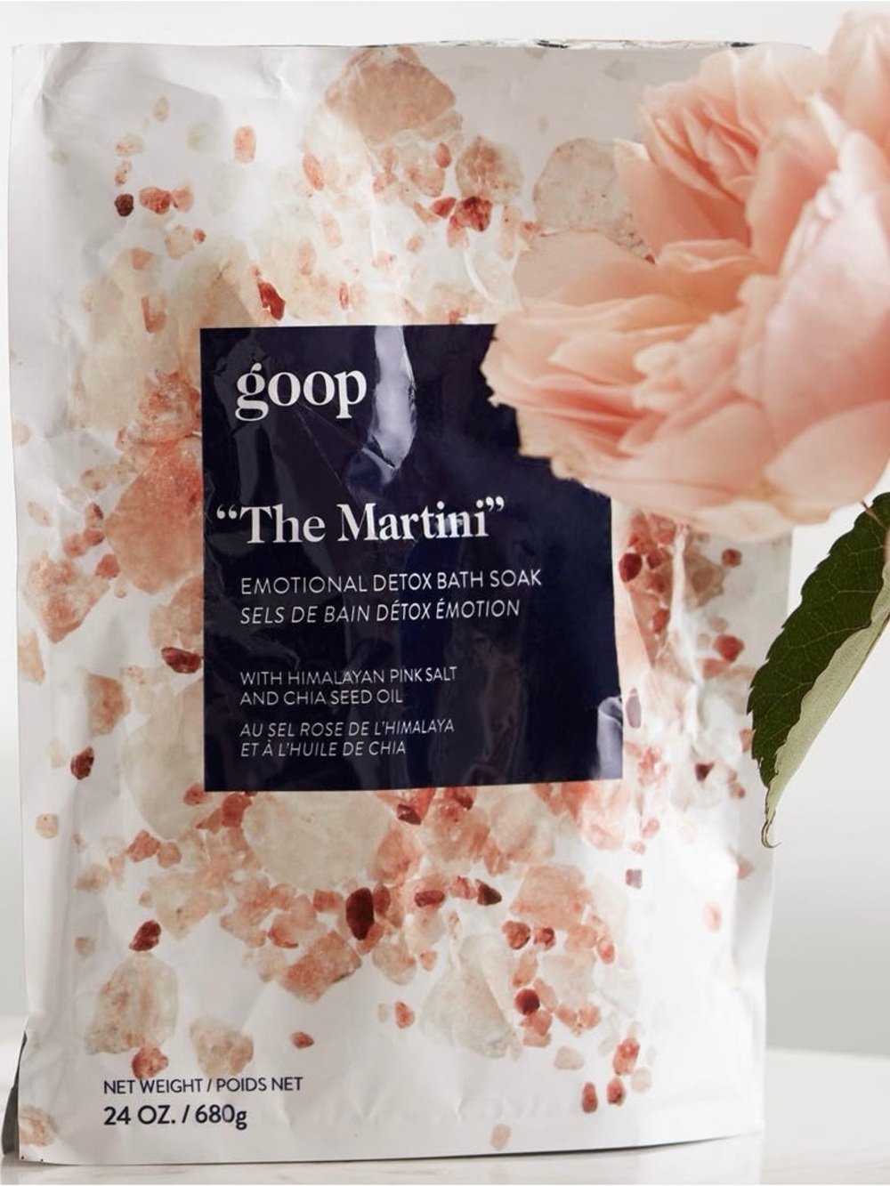 Goop "The Martini" Emotional Detox Bath Soak, Himalayan Pink Salt - Big Bag 24oz